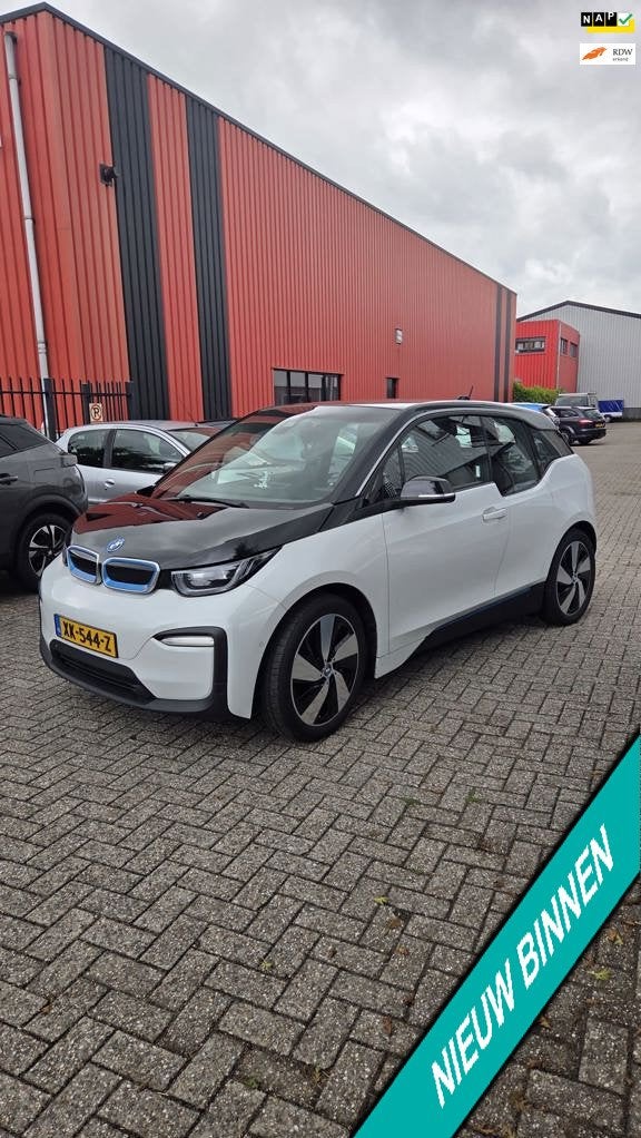 BMW I3 Basis 120Ah 42 kWh, Auto's, Automaat, Achterwielaandrijving, 4 stoelen, Wit