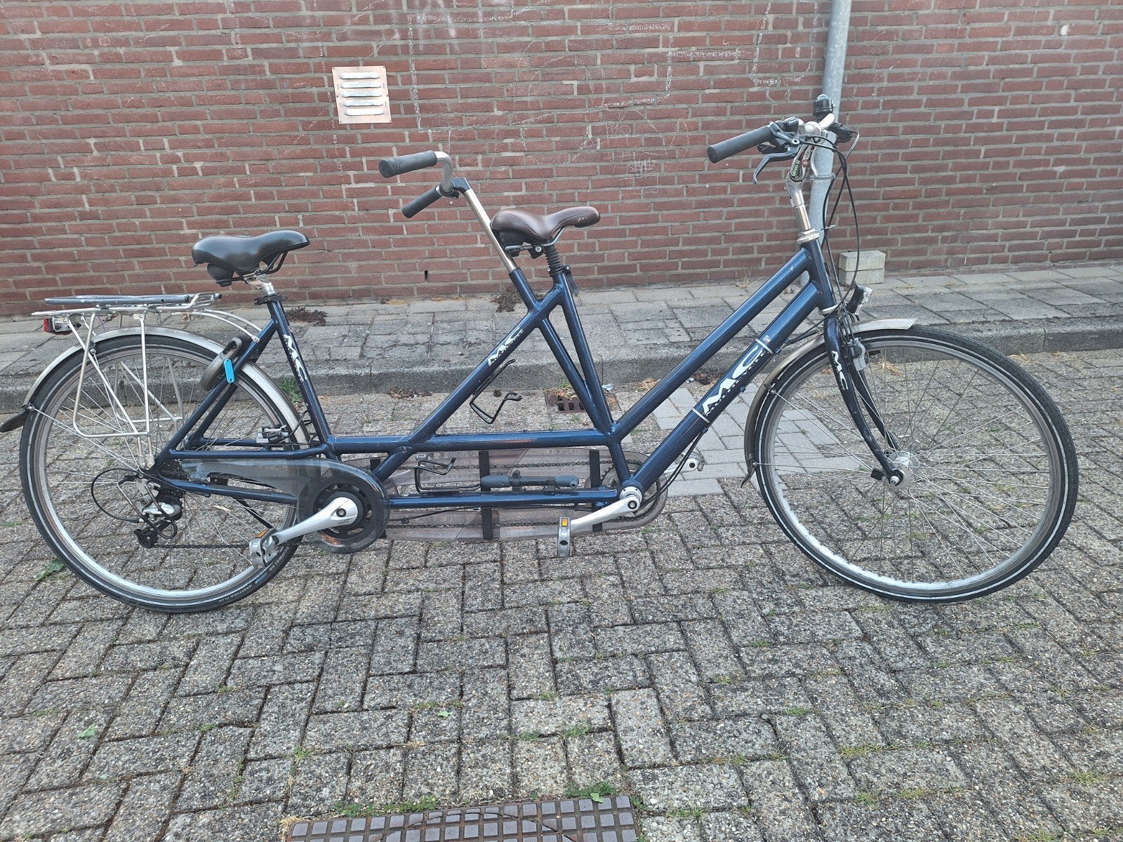 gezellig op de tandem met zijn 2, Fietsen en Brommers, Ophalen, Minder dan 10 versnellingen, Gebruikt, Velgrem