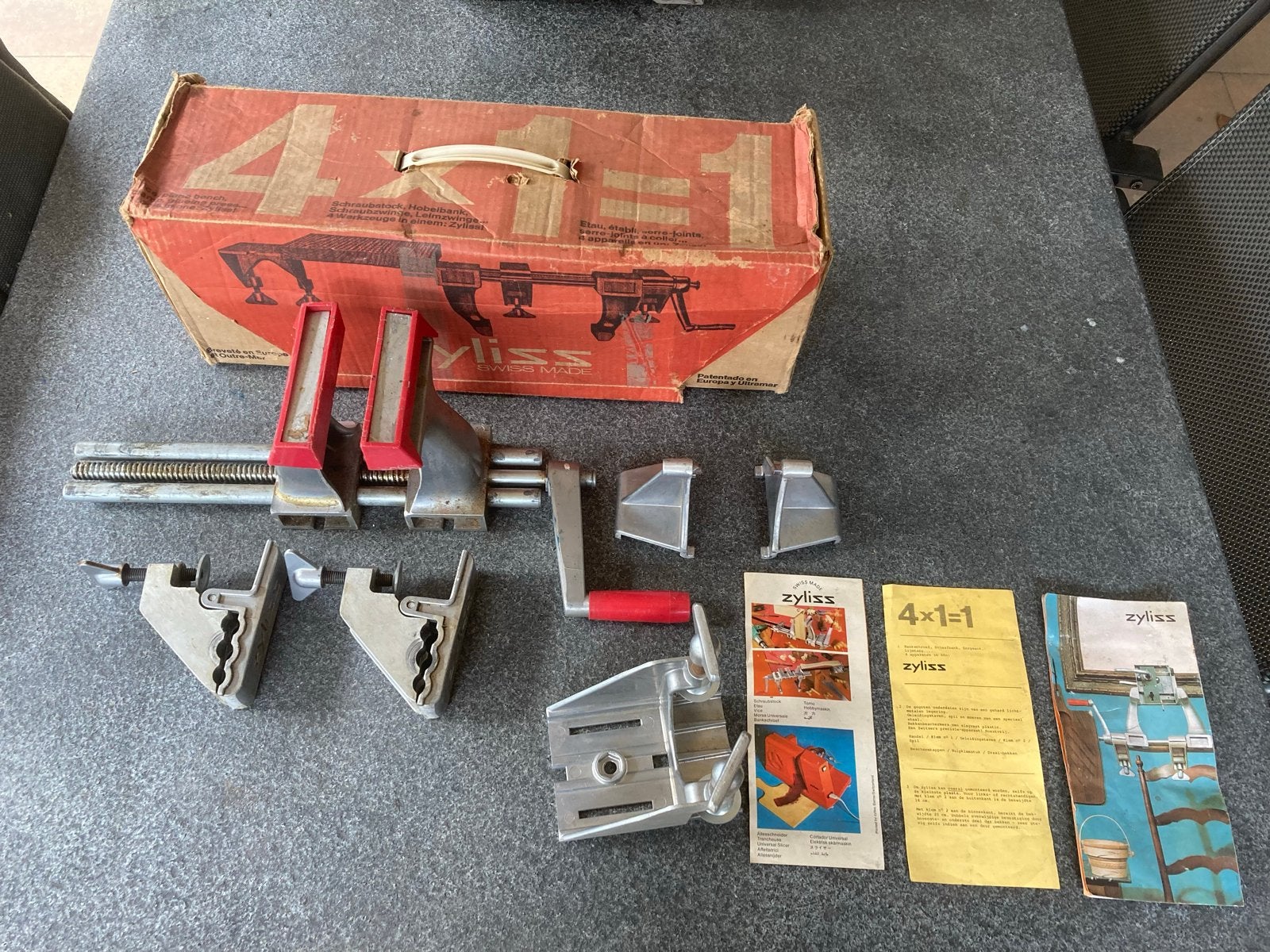 Zyliss 4-in-1 bankschroef en werkbank gereedschap, Ophalen of Verzenden, Gebruikt, Bankschroef, Overige merken