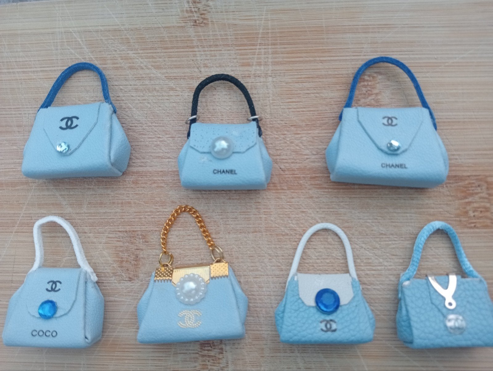 Chique Chanel tasjes voor Barbie / Silkstone blauw, Ophalen of Verzenden, Nieuw, Accessoires