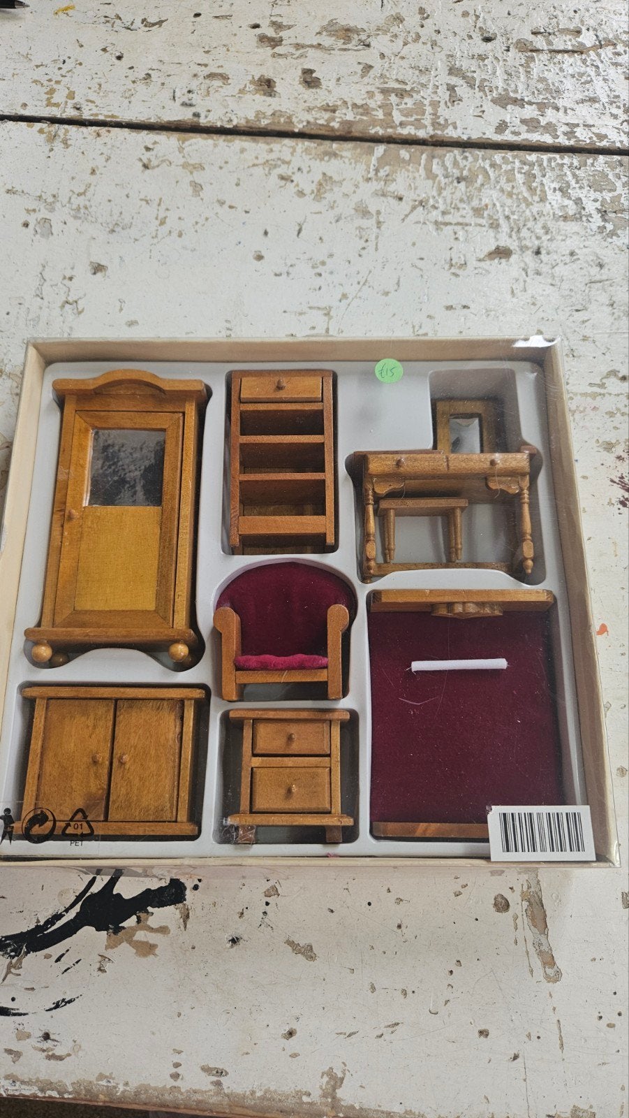 Miniatuur meubelset voor poppenhuis of decoratie, Ophalen of Verzenden
