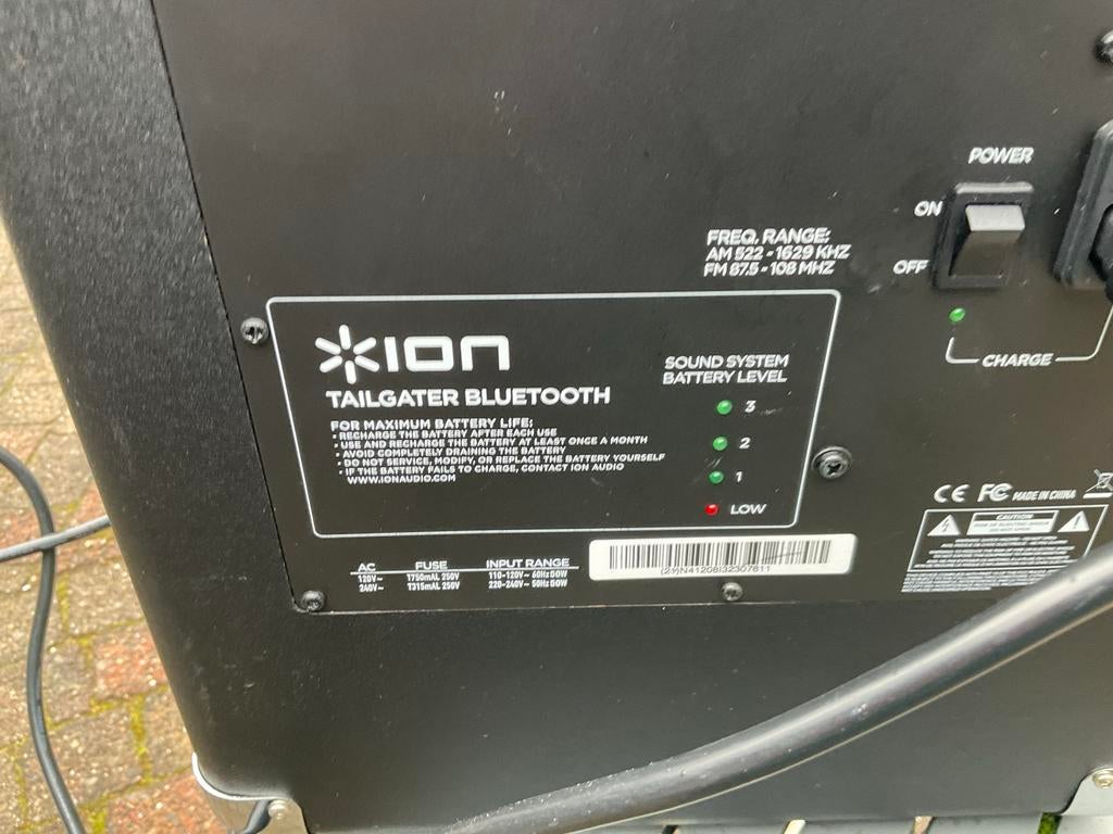 ION Tailgater Bluetooth Draagbaar Geluidssysteem, Ophalen of Verzenden, Zo goed als nieuw