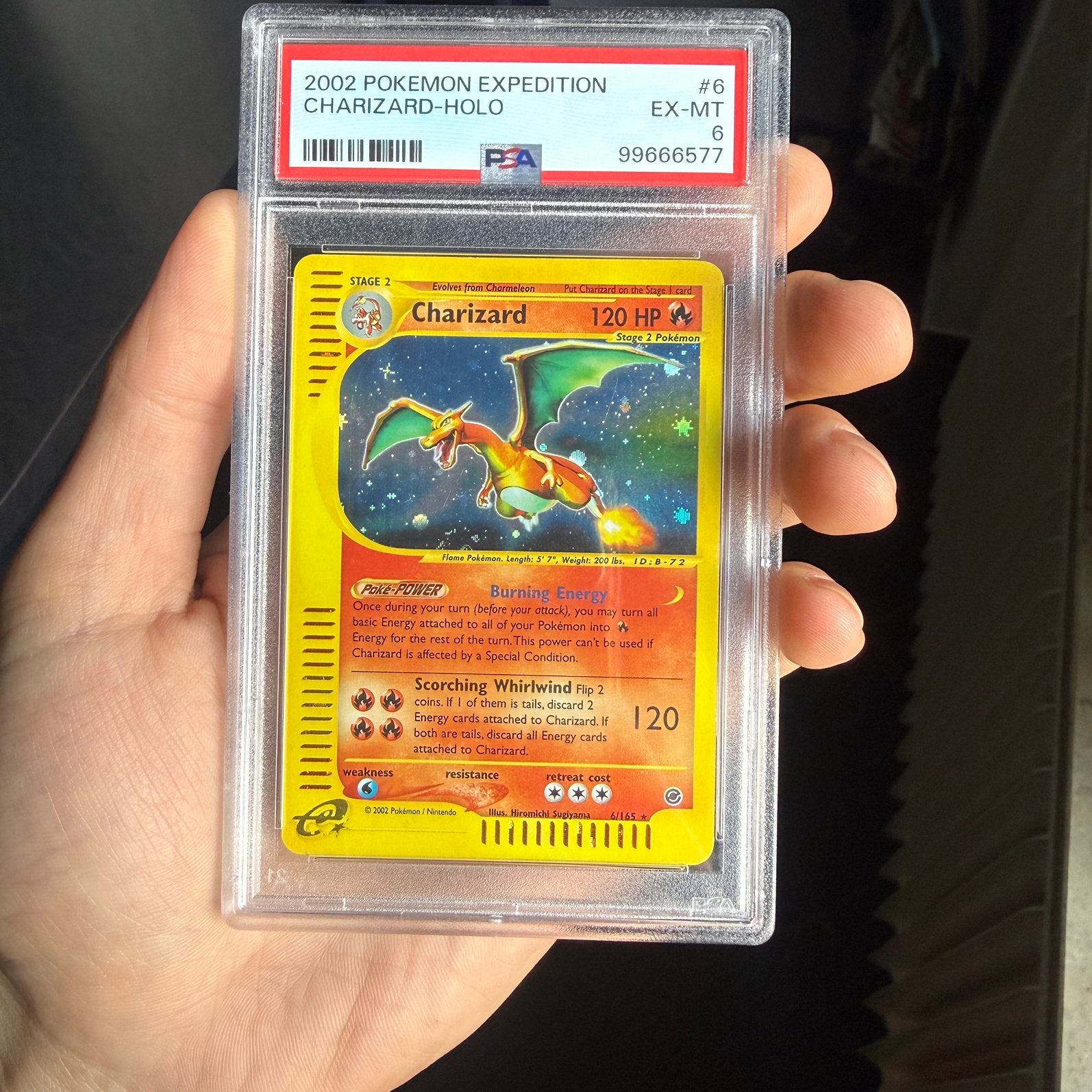 POKEMON kaart EXPEDITION #6 CHARIZARD-HOLO PSA 6, Ophalen, Nieuw
