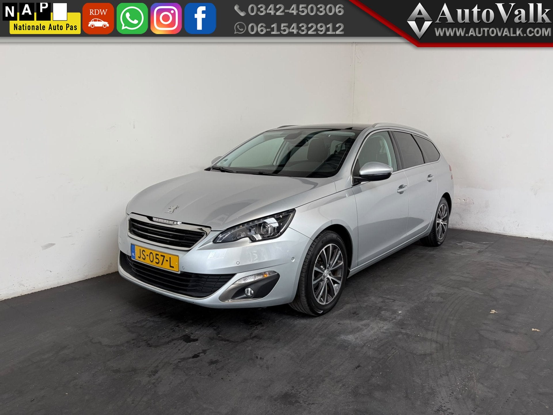 Peugeot 308 SW 1.2 PureTech Allure (bj 2015, automaat), Auto's, Gebruikt, Euro 6, 1199 cc, 635 kg