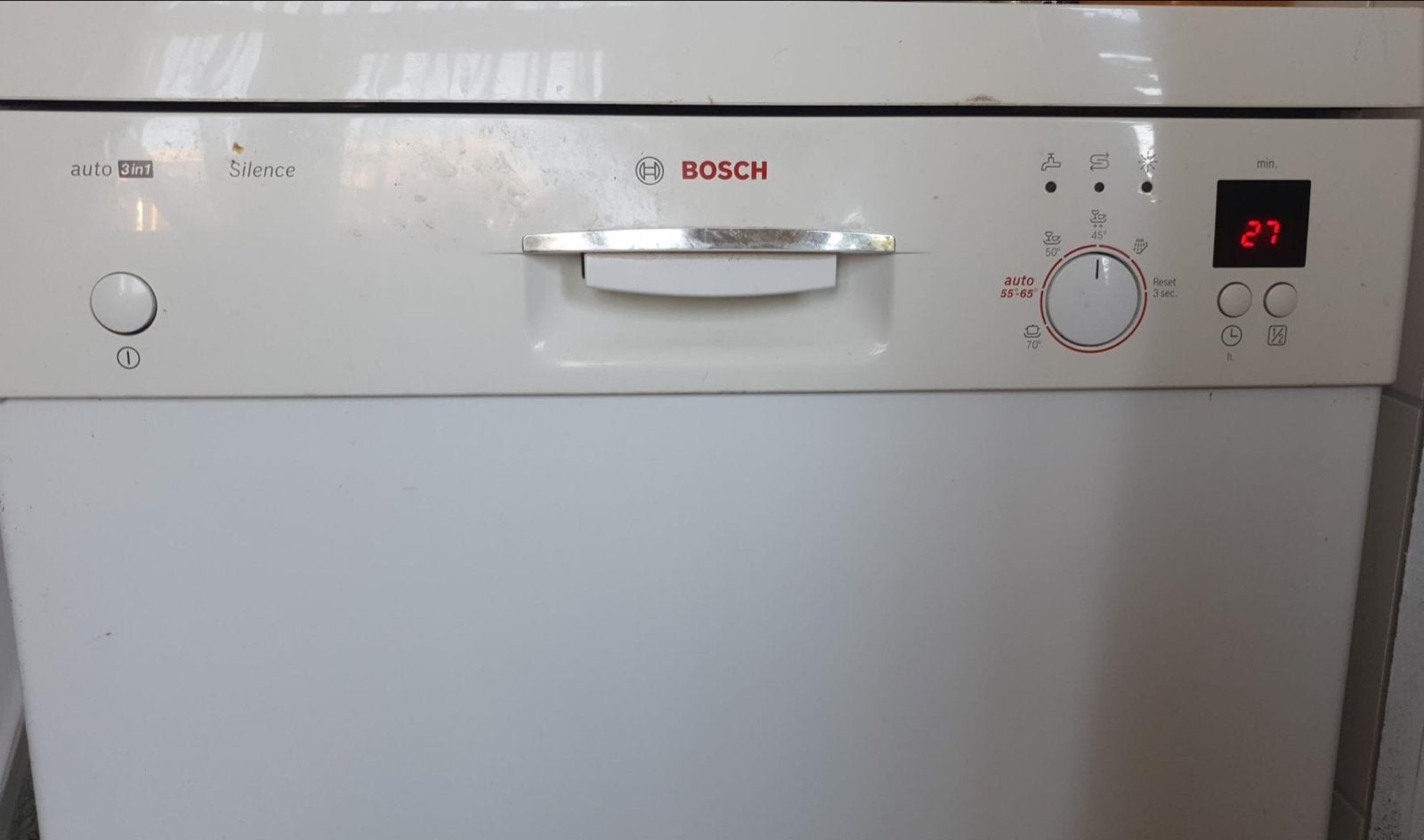 Bosch Silence Vaatwasser - Wit, Gebruikt, Ophalen, Gebruikt, 60 cm of meer, Eco programma