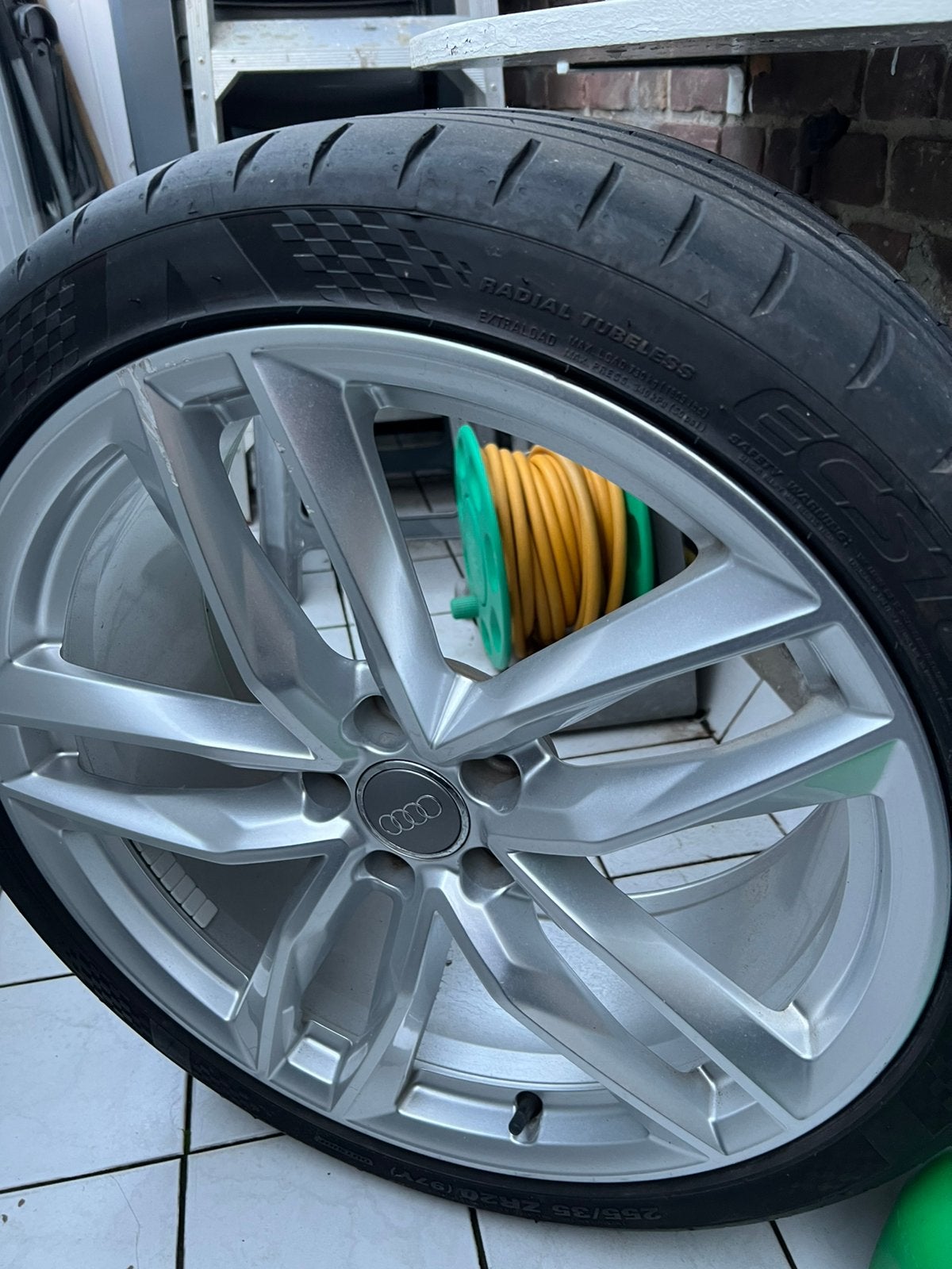 Audi a6 20 inch velg met band c7 4g originele, Auto-onderdelen, Banden en Velgen, Ophalen, Gebruikt, 255 mm, Banden en Velgen