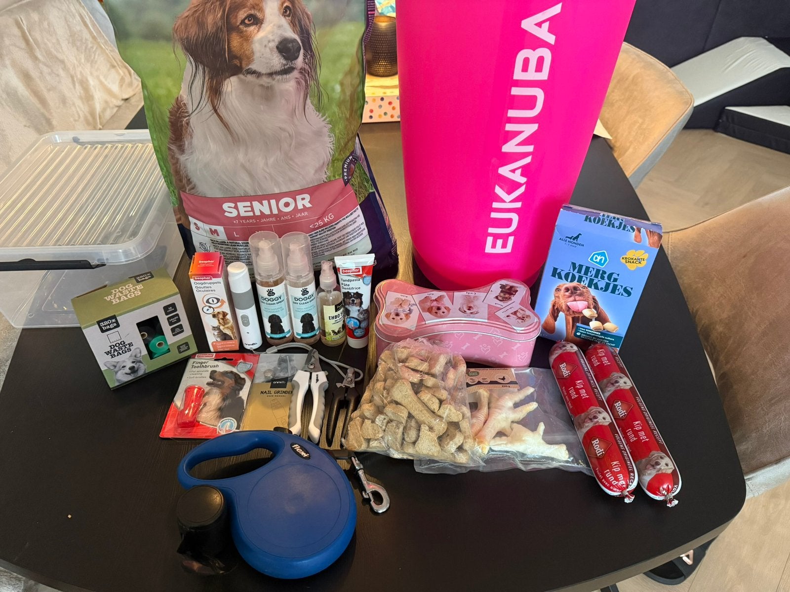 Honden spullen, Ophalen, Hond