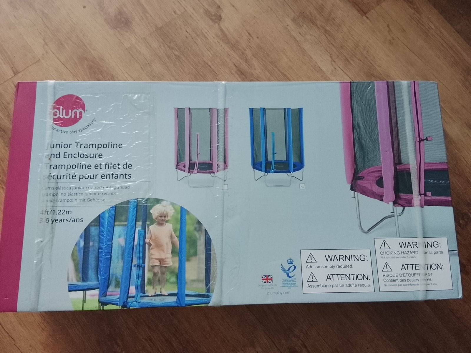 Plum Junior Trampoline met Veiligheidsnet (1.22m), Kinderen en Baby's, Ophalen, Nieuw