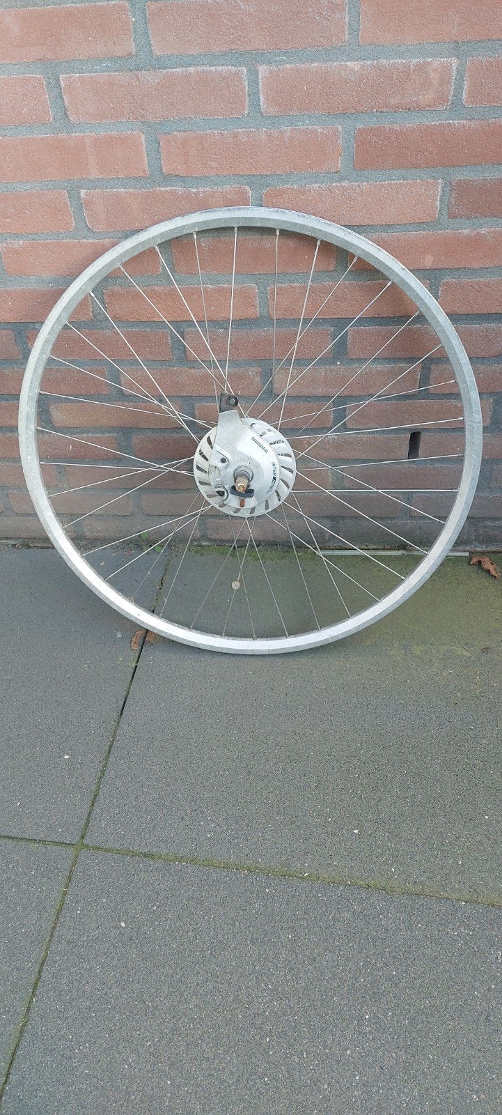 28 inch achterwiel met Shimano Nexus 8 versnellingen, Gebruikt, Stadsfiets, Aluminium, Shimano