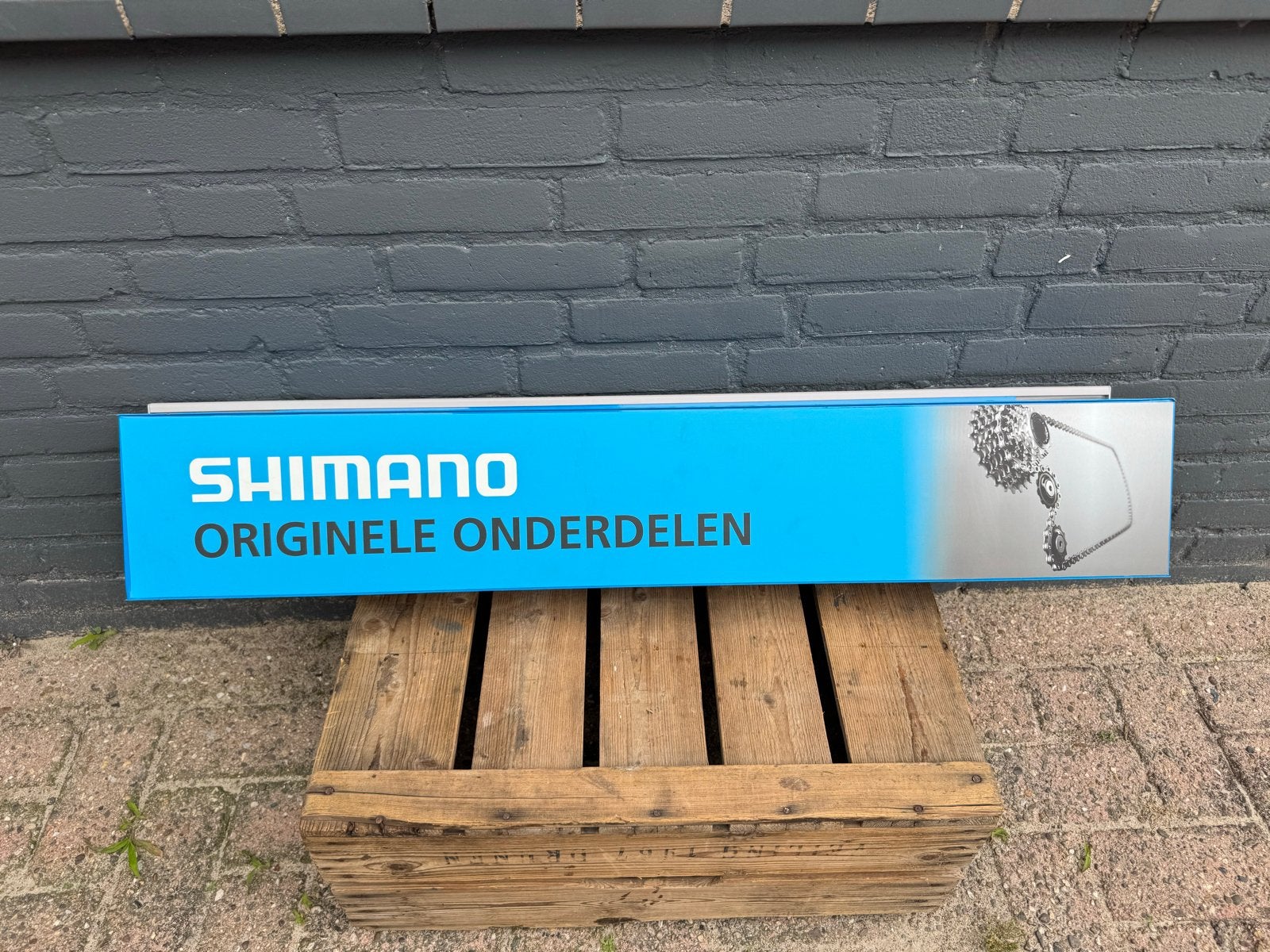 Shimano Originele Onderdelen Reclamebord, Reclamebord, Gebruikt, ., Ophalen of Verzenden