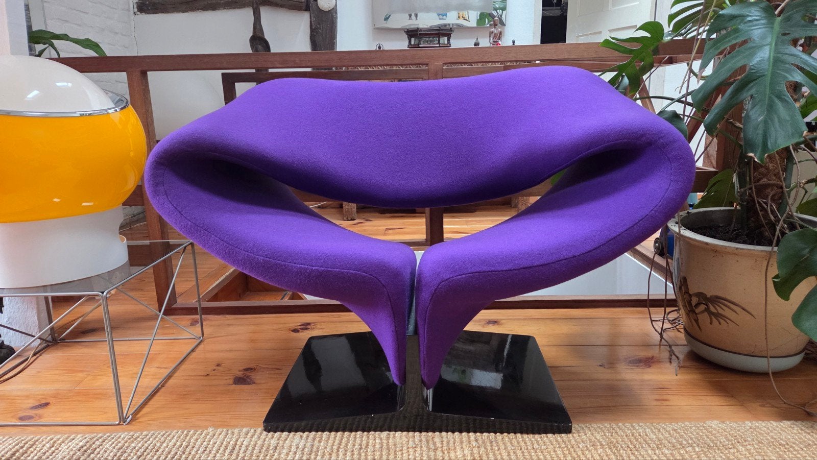 Artifort Ribbon chair Pierre Paulin eerste editie., Ophalen, Zo goed als nieuw, Paars