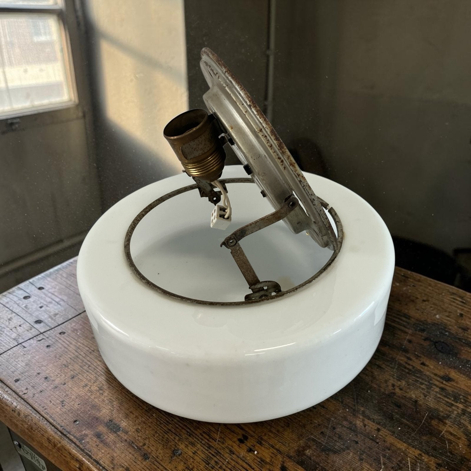 Unieke Bauhaus Plafonnière DRGM - Voor 1945, Ophalen of Verzenden