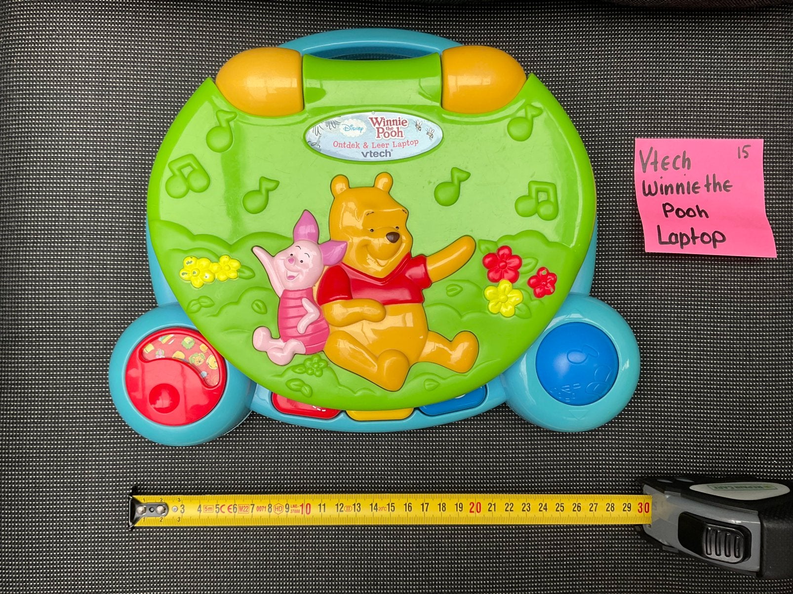 Disney Vtech Winnie the Pooh ontdek en leer laptop, werkt, Kinderen en Baby's, Ophalen, Gebruikt