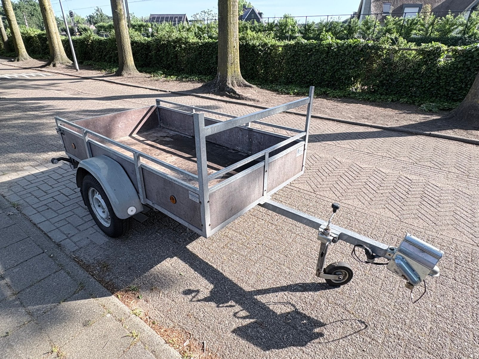 enkelas aanhanger 250x130cm 750kg, Auto diversen, Aanhangers en Bagagewagens, Ophalen, Zo goed als nieuw