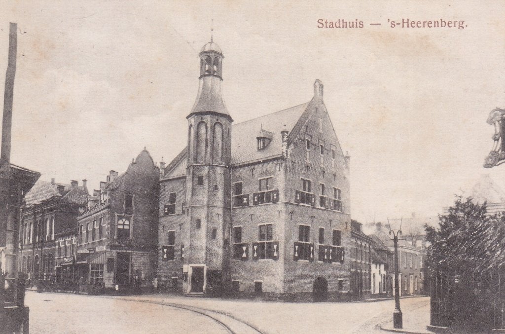 's-Heerenberg - Stadhuis begin 1900, Verzenden, Voor 1920, Gelopen, Noord-Brabant