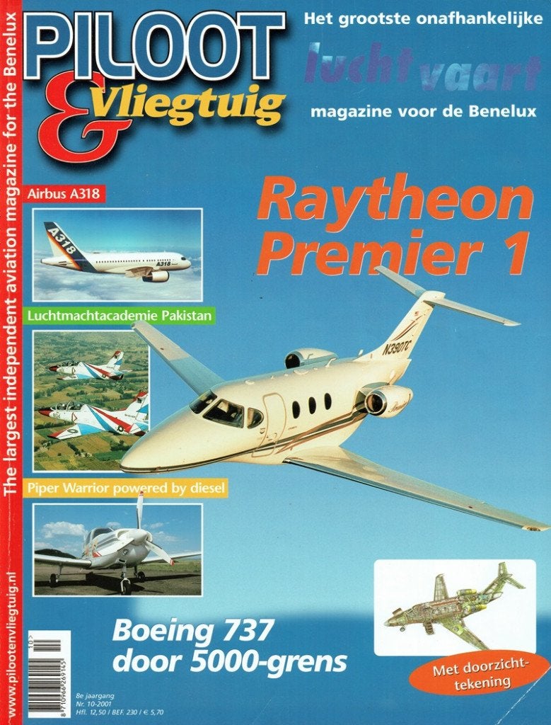Piloot & Vliegtuig 2001 nr. 10 (oa Airbus A318 / Boeing 737), Verzenden, Gelezen, Vliegtuig