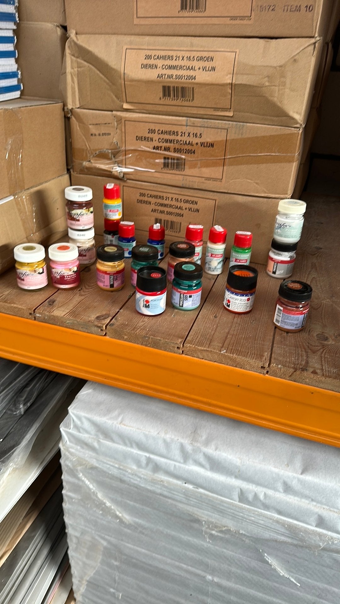 Diverse potjes acryl en textiel verf, Ophalen, Nieuw