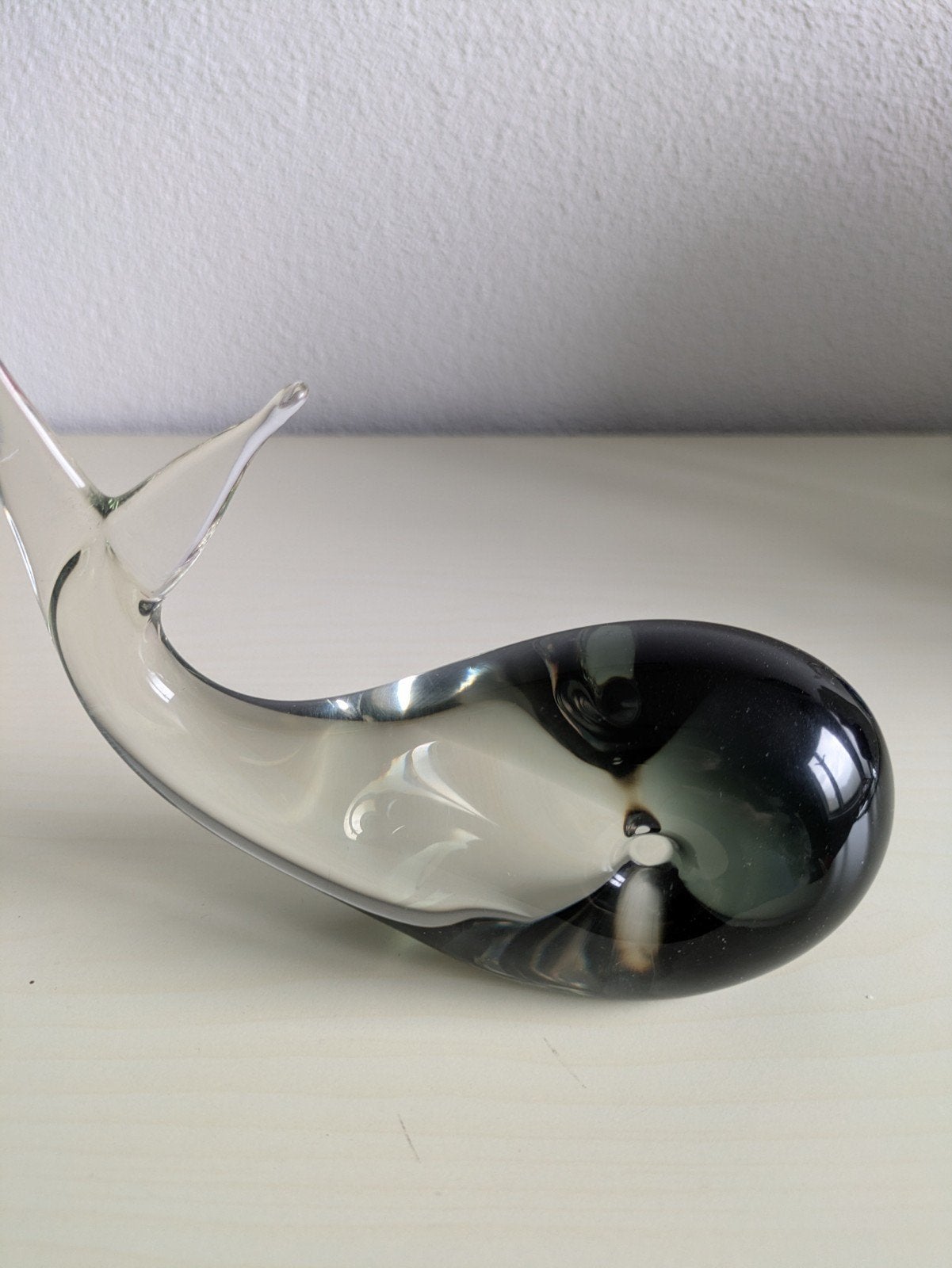 Glazen walvis beeldje - Uniek decoratief object, Antiek en Kunst, Ophalen of Verzenden