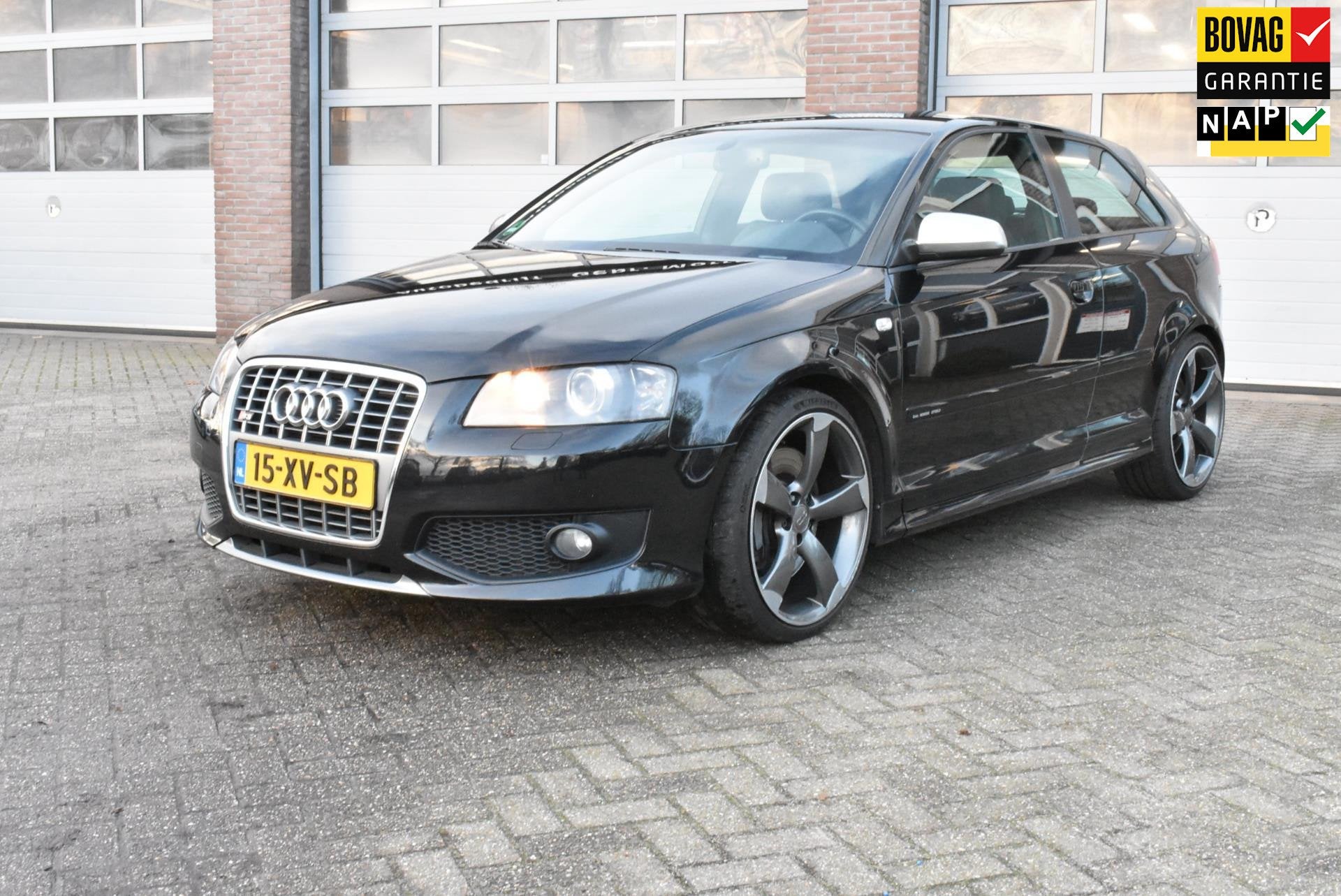 Audi A3 2.0 TFSI S3 quattro Ambition Pro Line ORIG. NED., Auto's, Gebruikt, Zwart, 4 cilinders, 1984 cc