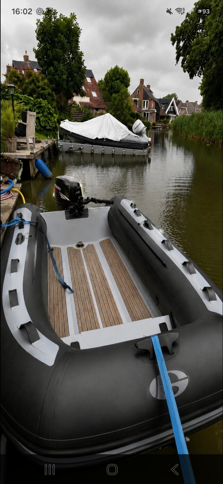 Rubberboot Rib 1mnd oud met GRATIS accessoires Zonder motor, Ophalen of Verzenden, Gebruikt, Peddels