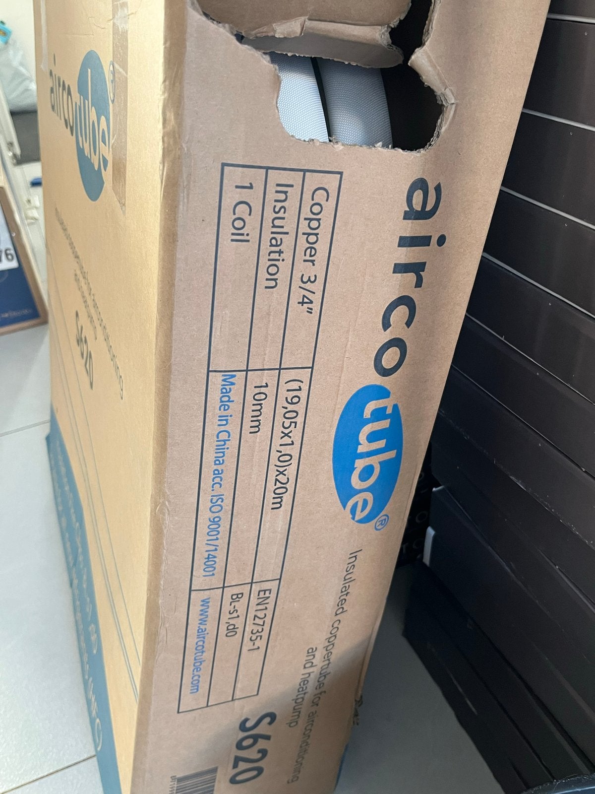 AircoTube Geïsoleerde Koperen Leiding 3/4" (Nieuw in doos), Ophalen, Minder dan 60 m³, Nieuw, 3 snelheden of meer