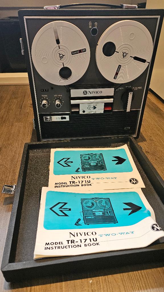 Vintage Nivico (JVC) TR-171U Bandrecorder – Uniek Compleet!, Ophalen of Verzenden, Bandrecorder