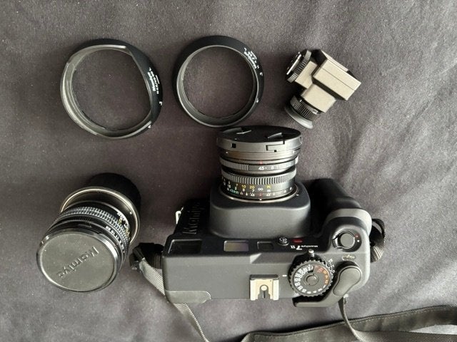 Mamiya 7ii + 80mm + 45mm + 45mm finder, Ophalen, Zo goed als nieuw