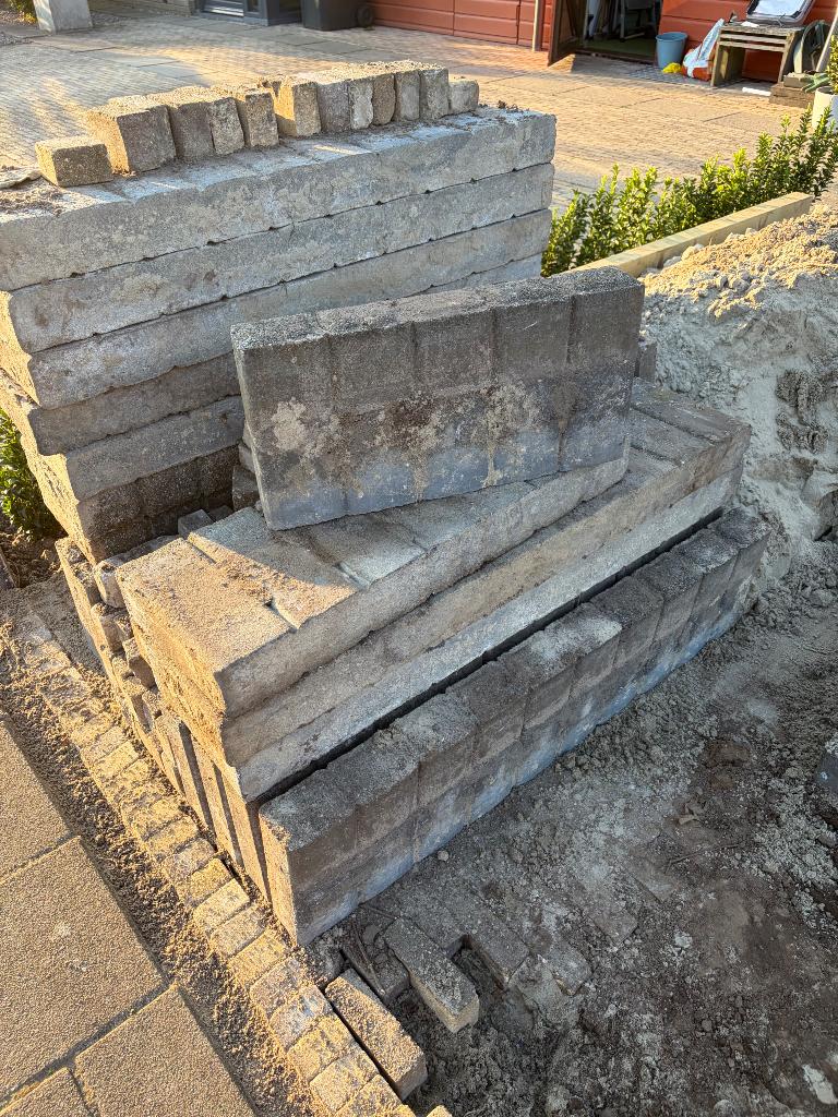 Opsluitbanden (quadrobandpallisade), Tuin en Terras, Bielzen en Borders, Ophalen, Zo goed als nieuw, Minder dan 25 cm, Border