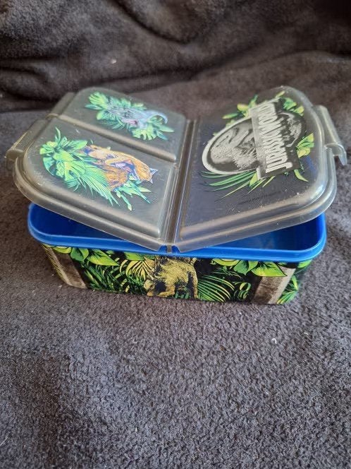 Jurassic world broodbak h, Blauw, Kunststof, Onbekend, Stor