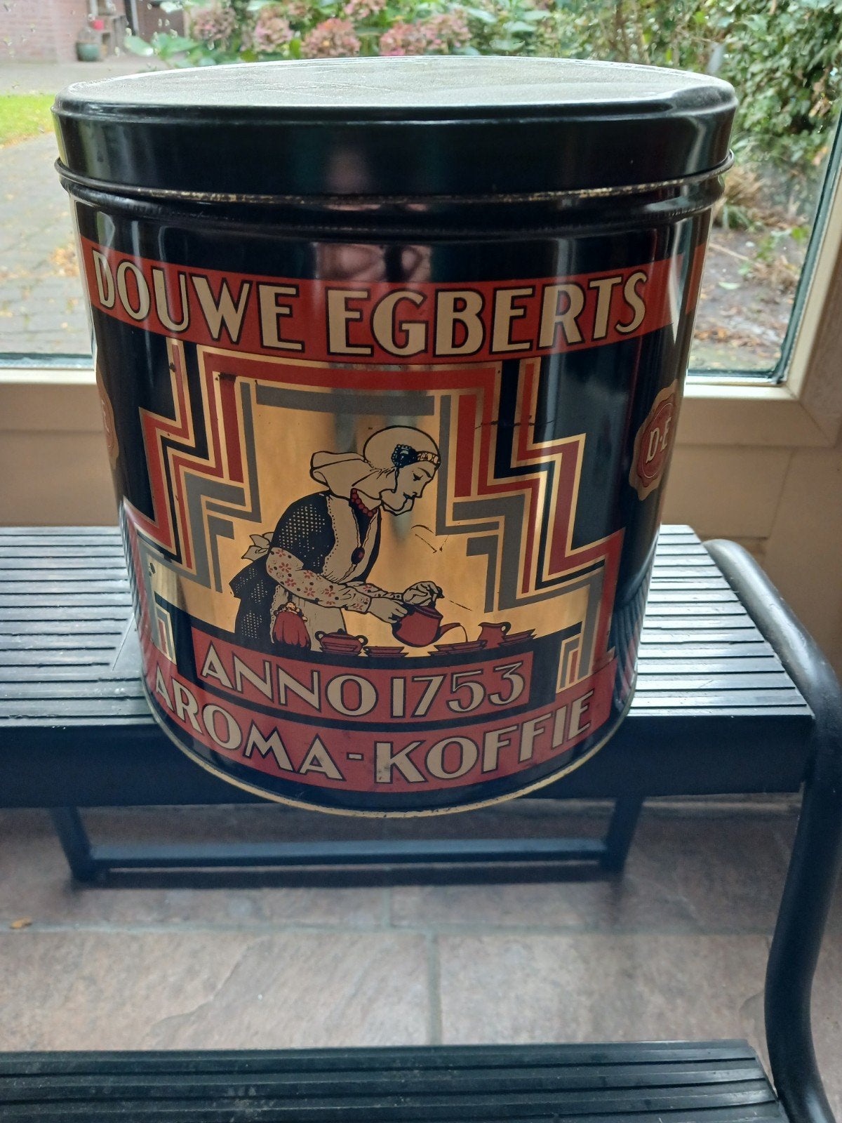 Vintage Douwe Egberts Aroma-Koffie Blik Anno 1753, Ophalen