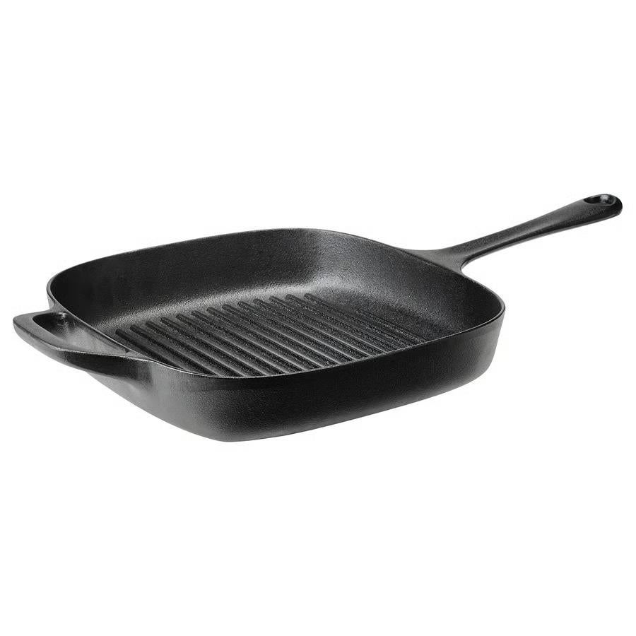 Grillpan gietijzer ook voor inductie zgan, Huis en Inrichting, Keuken | Potten en Pannen, Gietijzer, Ophalen of Verzenden, Zo goed als nieuw
