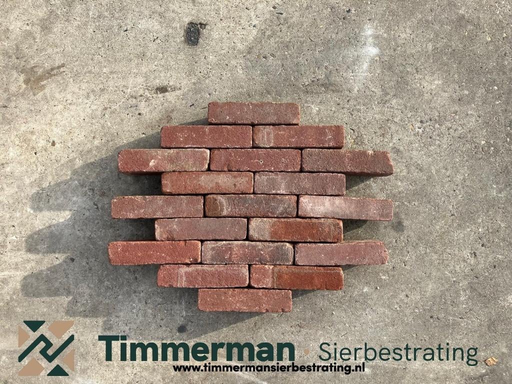 Oud gebakken Waalformaat Rood/Bruin, Straatsteen, Aanbieding, Ophalen of Verzenden, Nieuw, Keramiek, Klinkers