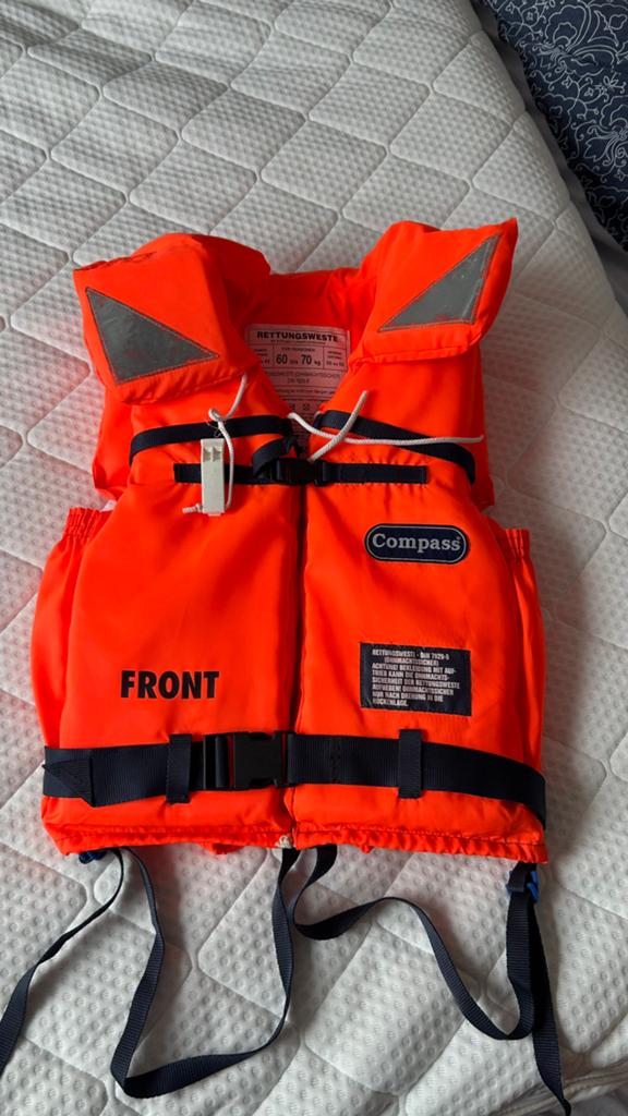 Compass reddingsvest 60-70kg, Watersport en Boten, Watersportkleding, Ophalen of Verzenden, Zo goed als nieuw, Dame of Heer, Reddingsvest of Zwemvest