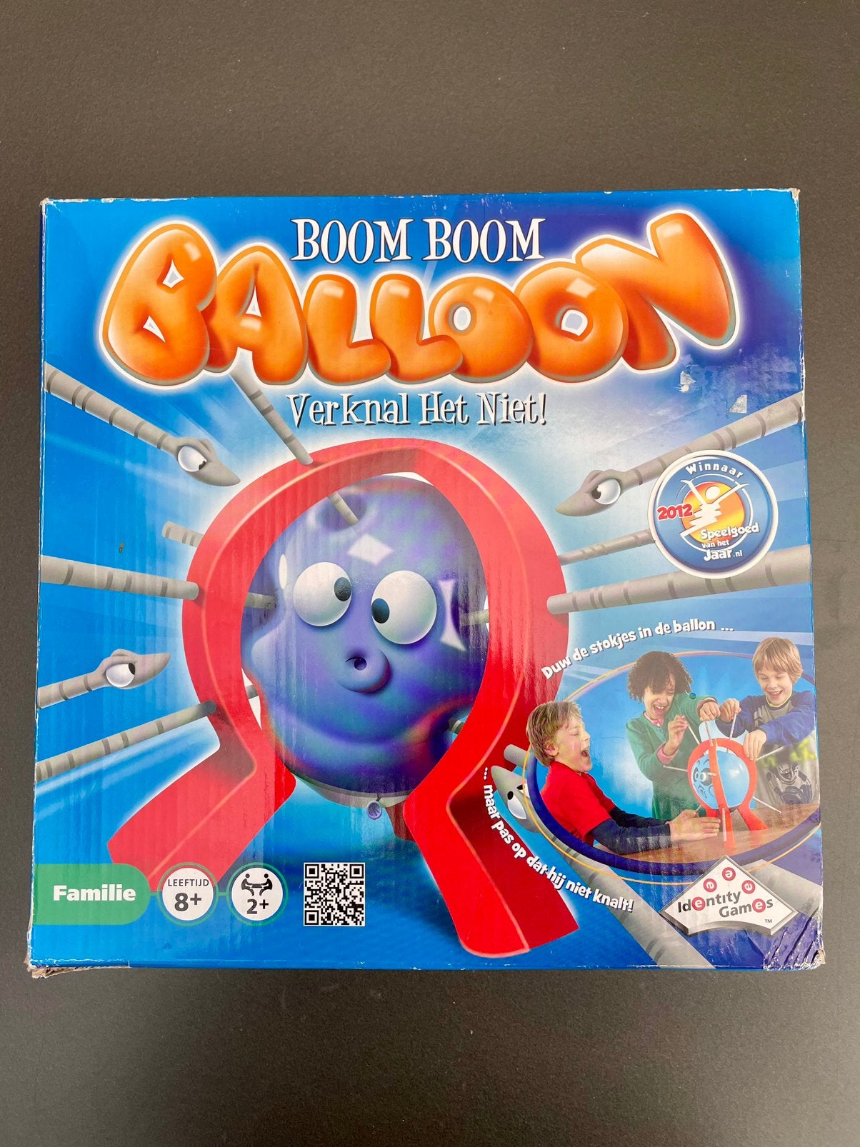 TE KOOP: familiespel Boom Boom Balloon ZGAN, Vijf spelers of meer, Ophalen of Verzenden, Zo goed als nieuw
