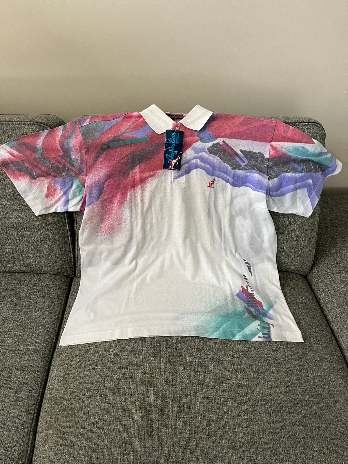 🔥 VINTAGE DEADSTOCK: Jaren '90 Australian Polo! 🔥, Kleding | Heren, Ophalen, Nieuw, Maat 52/54 (L), Overige kleuren