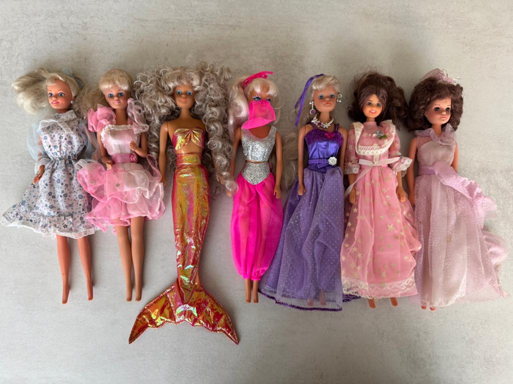 Barbie clone poppen jaren 80 / 90, Ophalen of Verzenden, Gebruikt, Fashion Doll