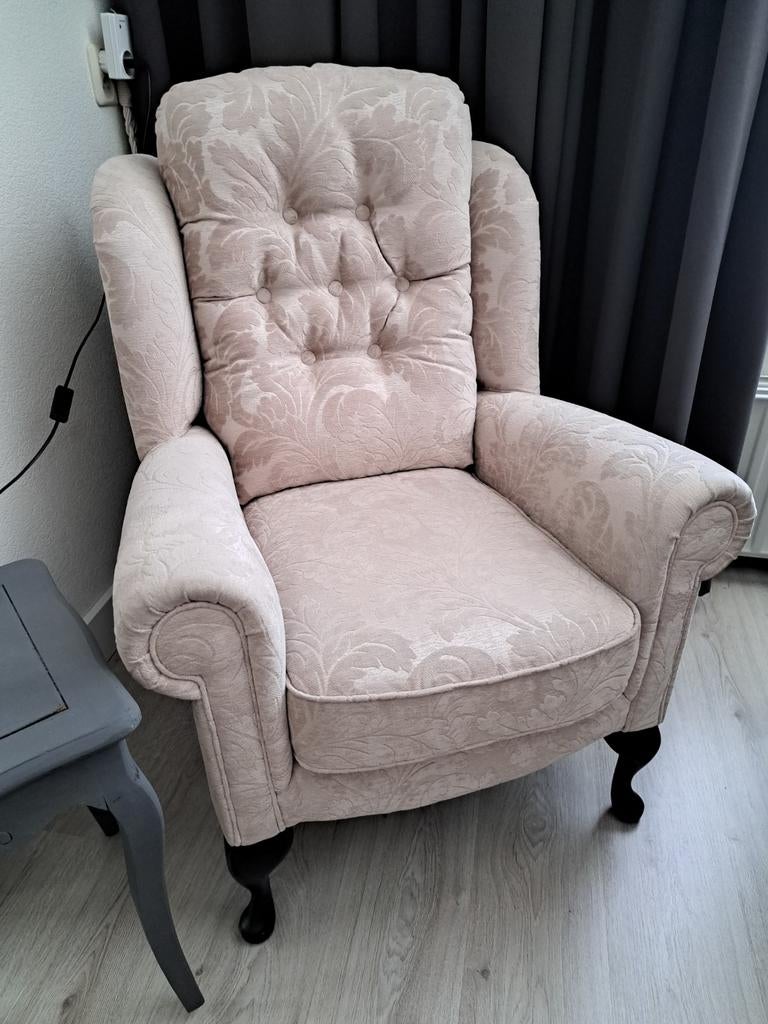 I.n.s.t mooie oorfauteuil, Huis en Inrichting, Fauteuils, Ophalen of Verzenden, Zo goed als nieuw, Stof, Landelijk