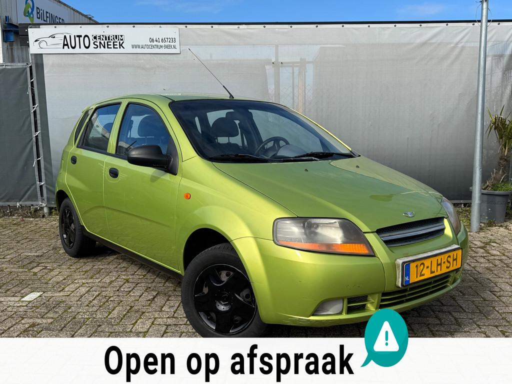 Daewoo Kalos 1.4 Spirit - APK 03-27 - Elektr ramen, Auto's, Daewoo, Bedrijf, Te koop, Kalos, Airbags, Elektrische ramen, Startonderbreker
