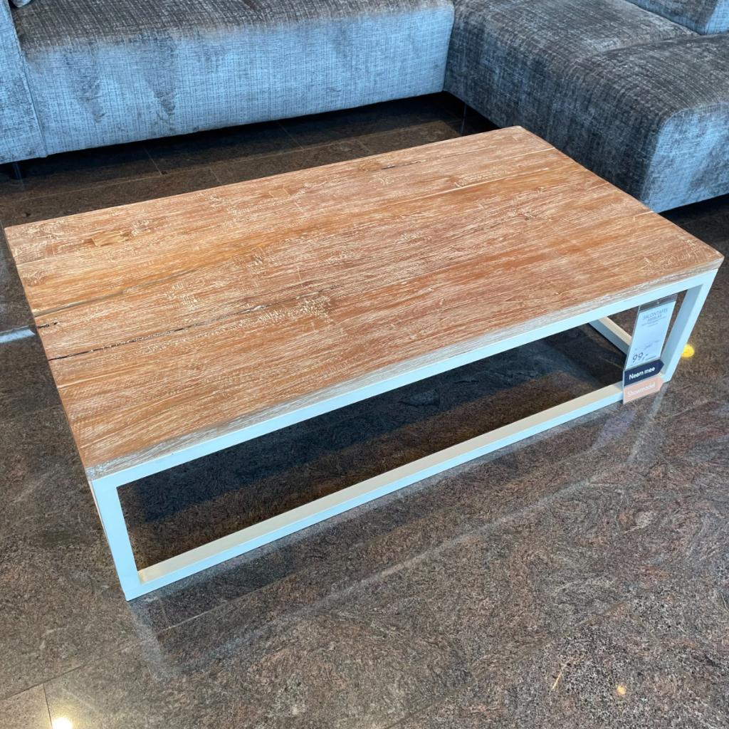 Salontafel Amblar teakhout white wash 130x70 - Pronto Wonen, Niet ingevuld, Niet ingevuld, Niet ingevuld