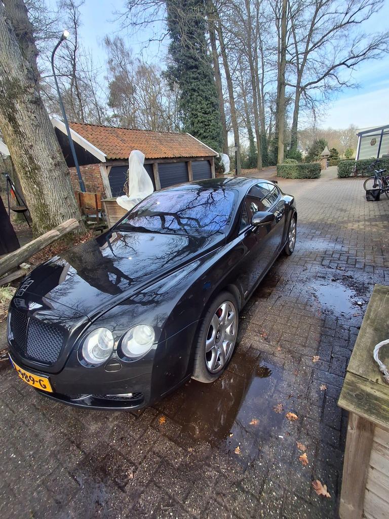 Bentley Continental 6.0 W12 GT 2006 Mulliner Zwart, Auto's, Automaat, Euro 5, Zwart, 12 cilinders