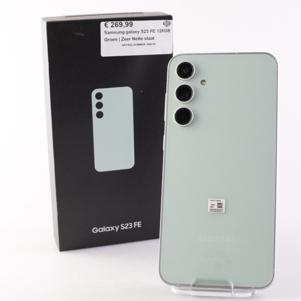 Samsung galaxy S23 FE 128GB Groen | Zeer Nette staat, Telecommunicatie, Samsung, Zo goed als nieuw, Support@Samsung.com, 129, Samsung-ro, Yeongtong-gu
Suwon-si, Gyeonggi-do 16677
South Korea