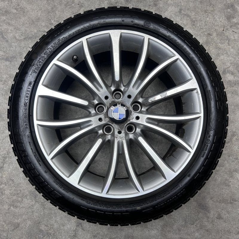 18 inch originele velgen + winterbanden BMW 5 serie F10 454, 18 inch, -, -, Banden en Velgen