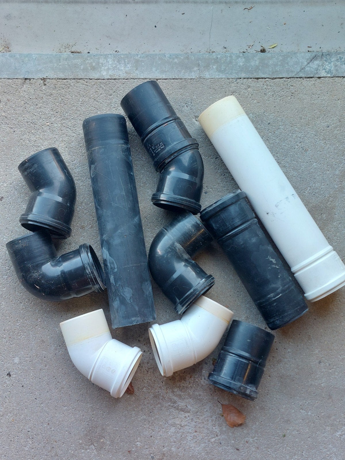 Diverse 80 mm PP buisstukken voor CV ketel rookgasafvoer, Ophalen, Gebruikt, Minder dan 60 cm, 30 tot 80 cm