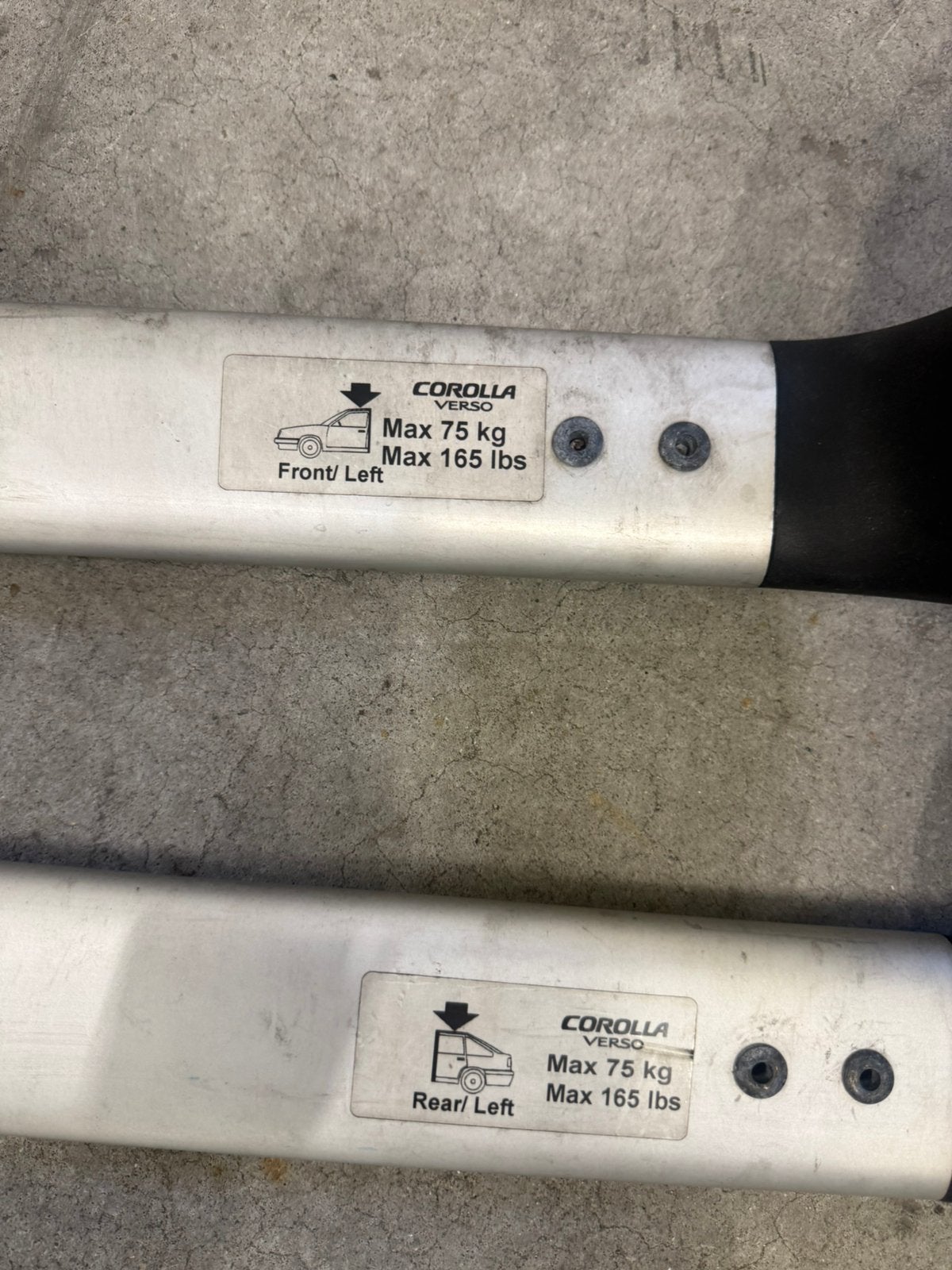 Originele Dakdragers voor Toyota Corolla Verso (Max 75 kg), Auto diversen, Ophalen, Gebruikt