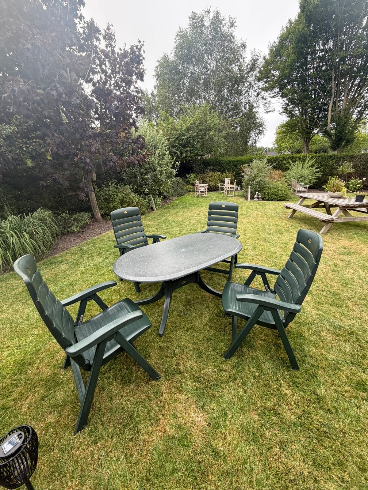 Hartman tuinset, Tuin en Terras, Ophalen, 4 zitplaatsen, Kunststof, Gebruikt