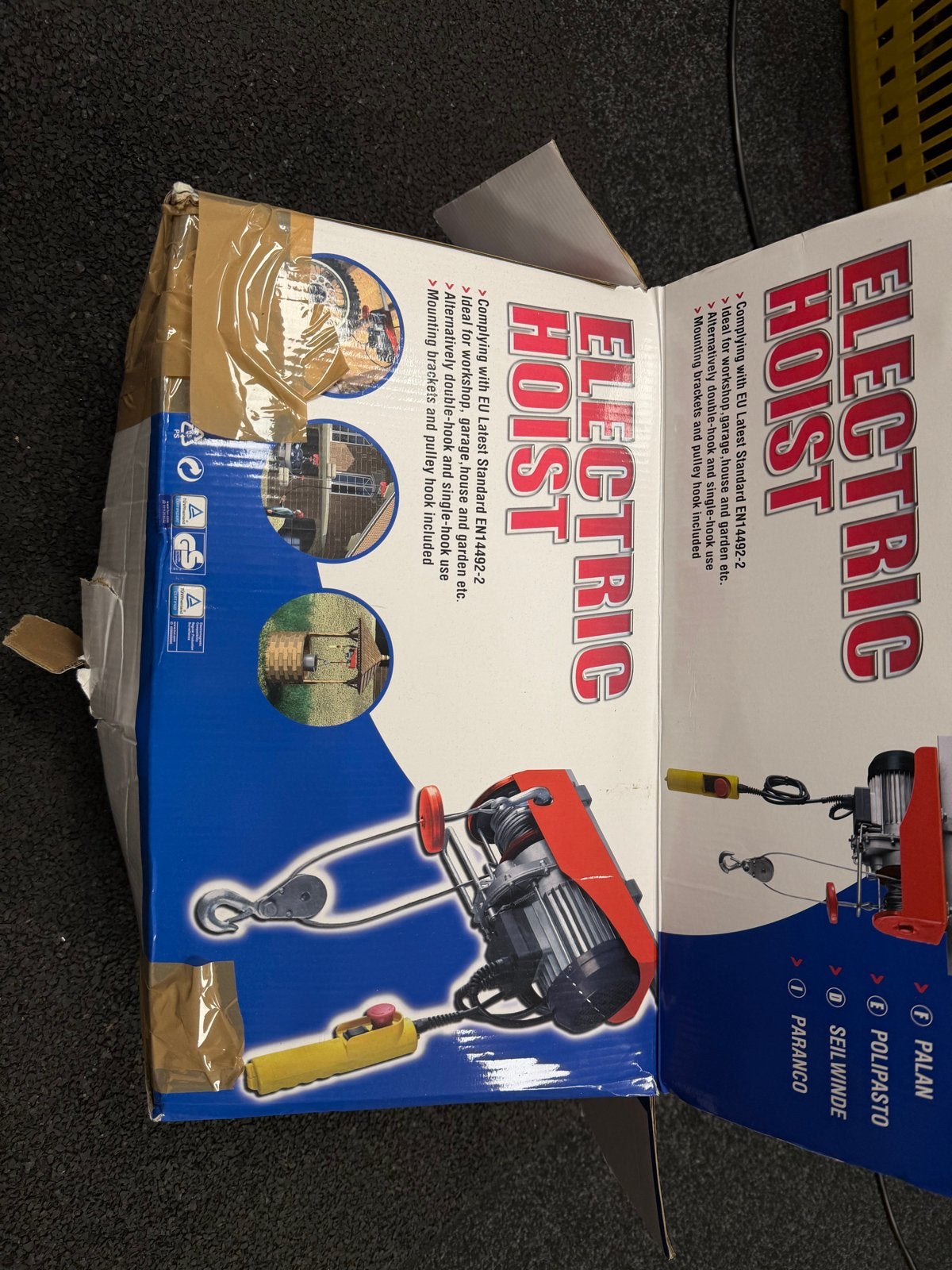 HBM Elektrische Takel 600 kg met Afstandsbediening, Ophalen, Nieuw, Elektrisch