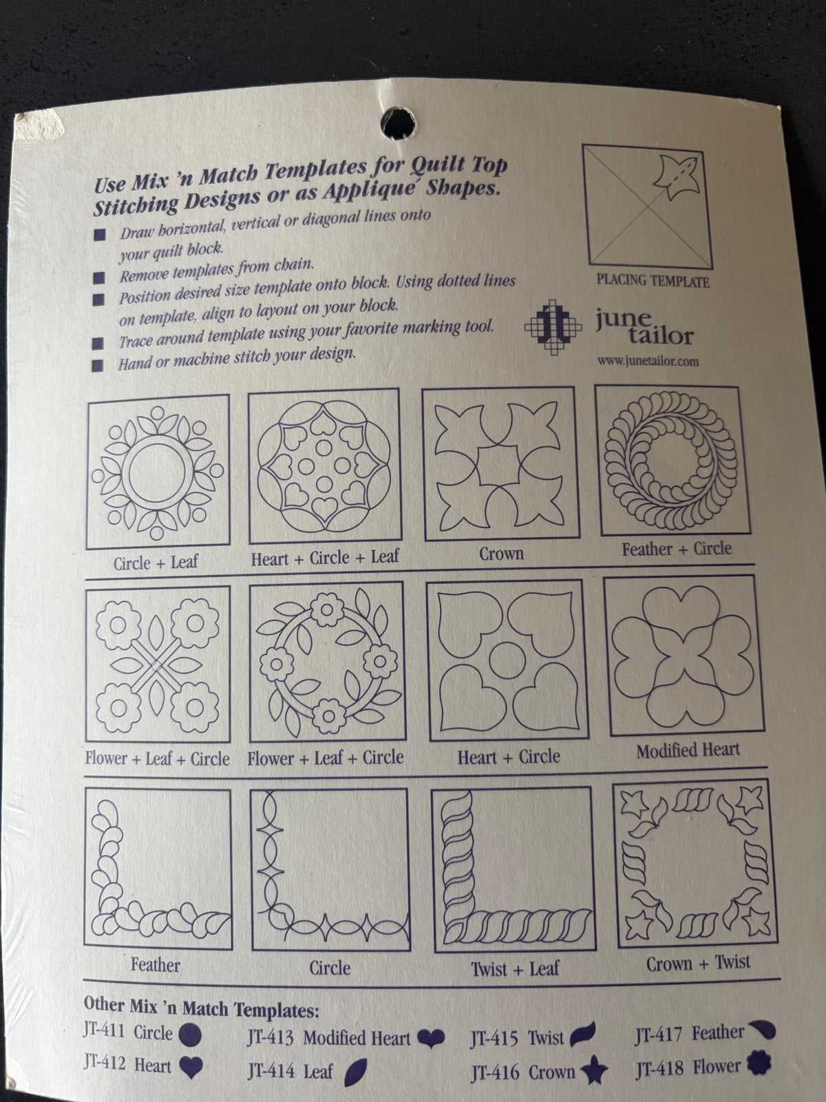 June Tailor Quilt Sjablonen - Diverse Vormen in één koop, Ophalen of Verzenden, Nieuw, Overige typen