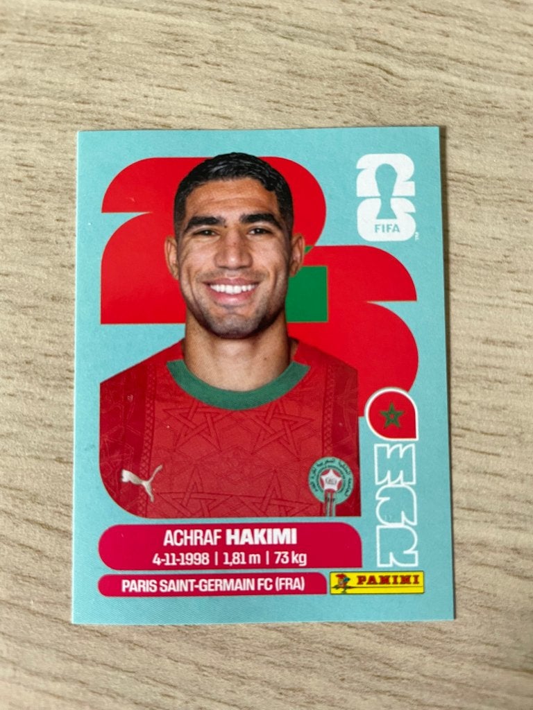 Achraf Hakimi Panini World Cup 2026 Sticker, Verzenden, Nieuw, Sport