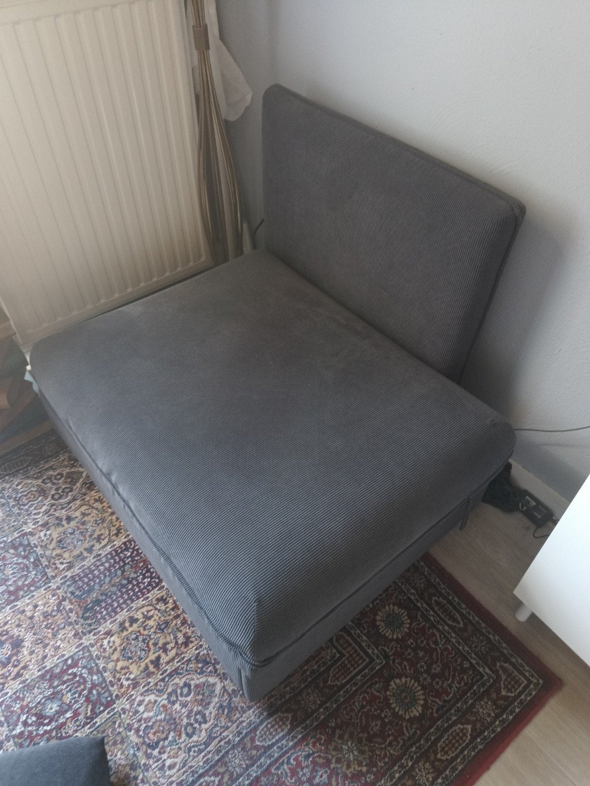 Vallentuna slaapbank, Ophalen, Gebruikt, Eenpersoons, Grijs