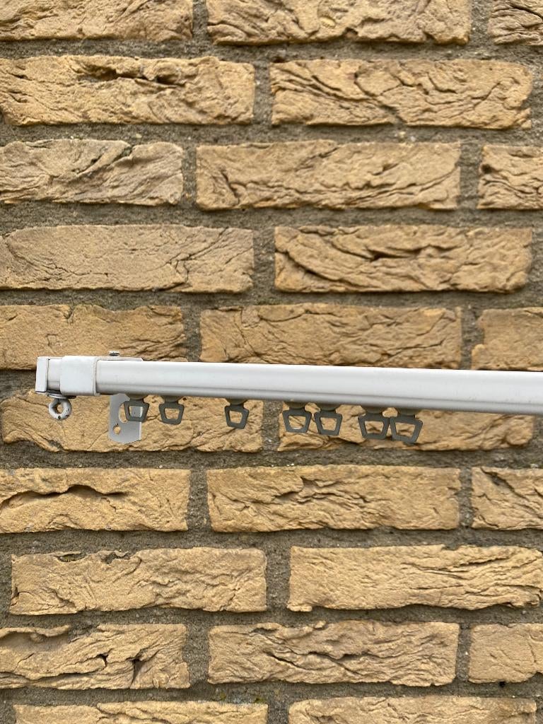 Gordijnrails, Ophalen, Wit, Zo goed als nieuw, 200 cm of meer
